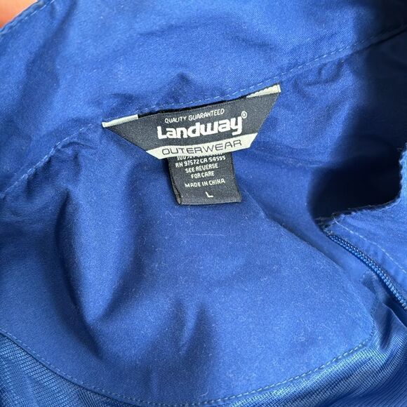 Ocean Atlantic City Blue Medium Weight Windbreaker Jacket Size Large - Picture 4 of 4